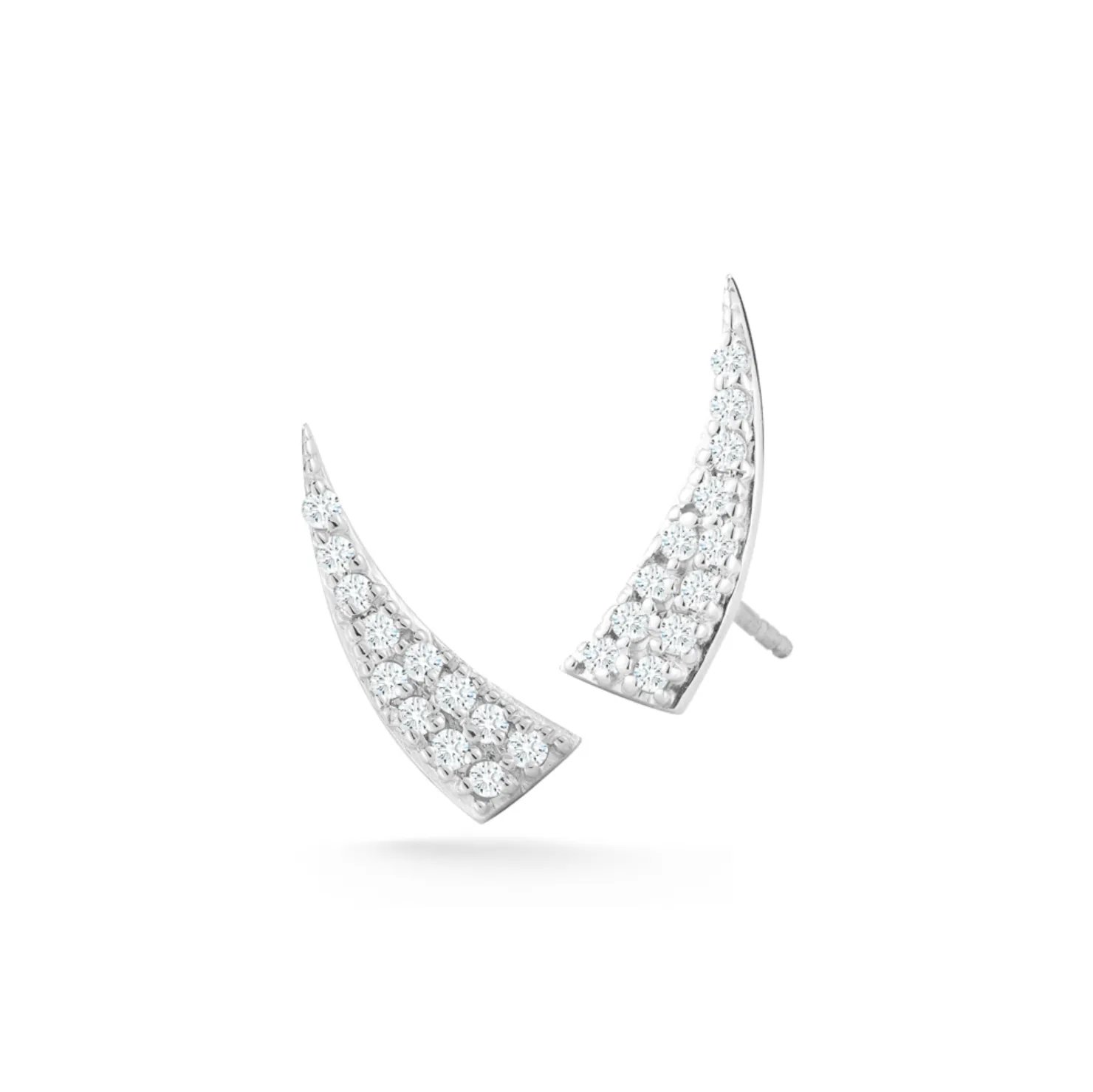 Diamond Tusk Earrings
