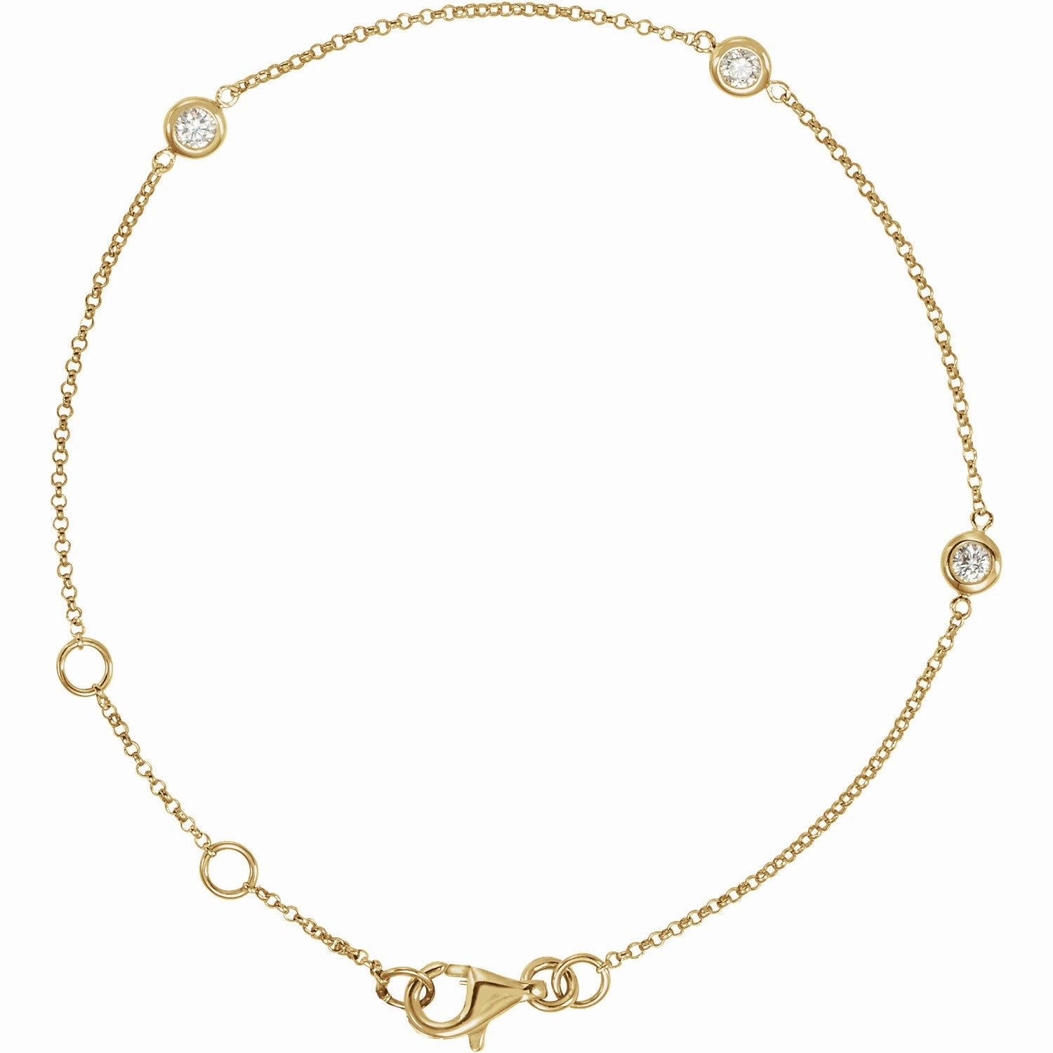 Diamond 3-Station Bracelet