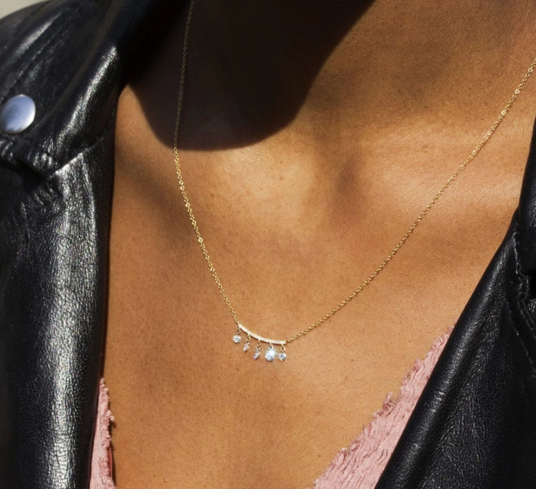 Diamond Bar 5 Dashing Diamond Necklace
