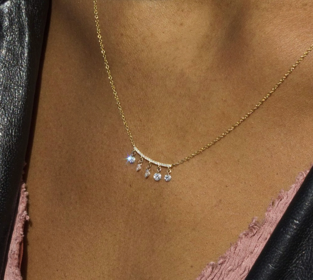 Diamond Bar 5 Dashing Diamond Necklace