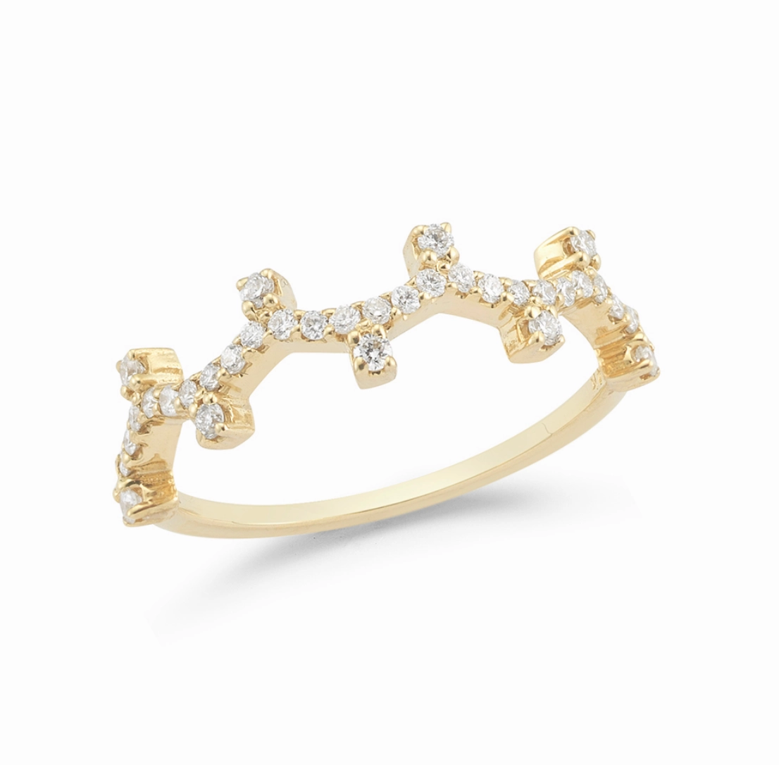 Diamond Clark Stackable Ring