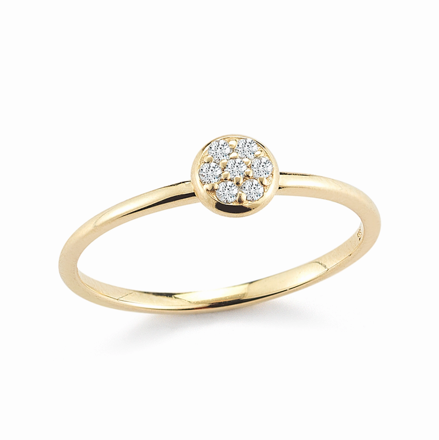 Diamond Disc Ring