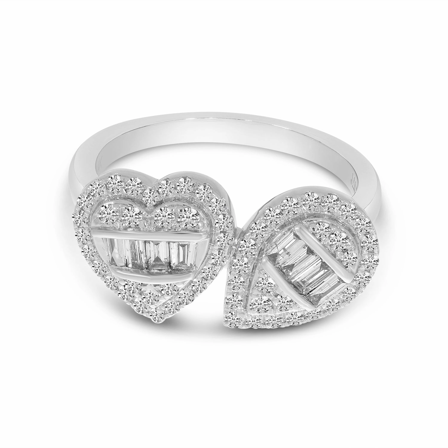Diamond Double Shape Illusion Ring