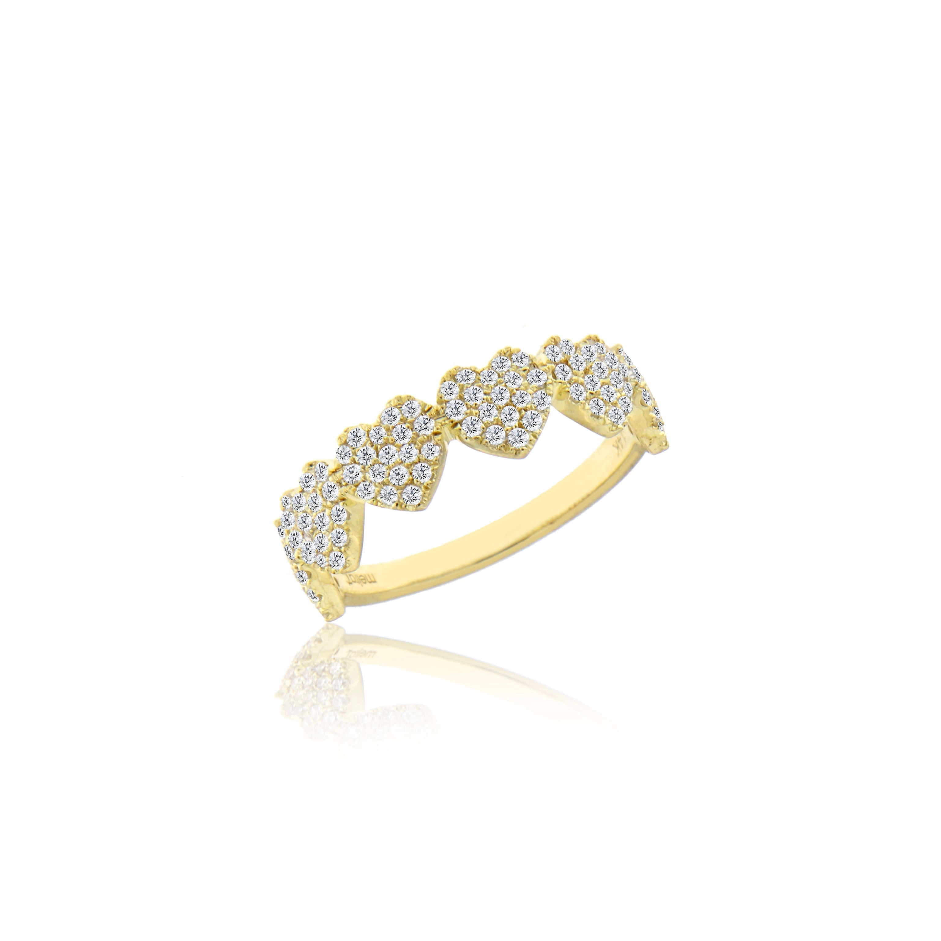Diamond Heart Eternity Band