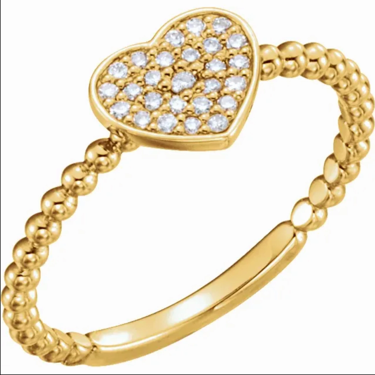 Diamond Heart Ring