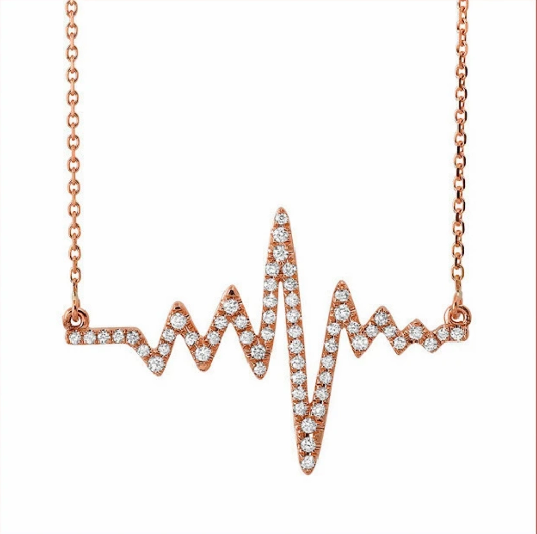 Diamond Heartbeat Necklace