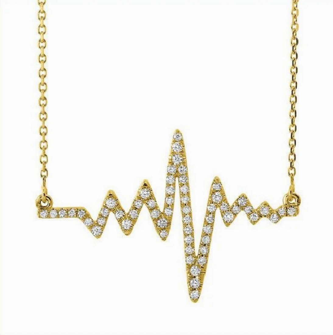 Diamond Heartbeat Necklace