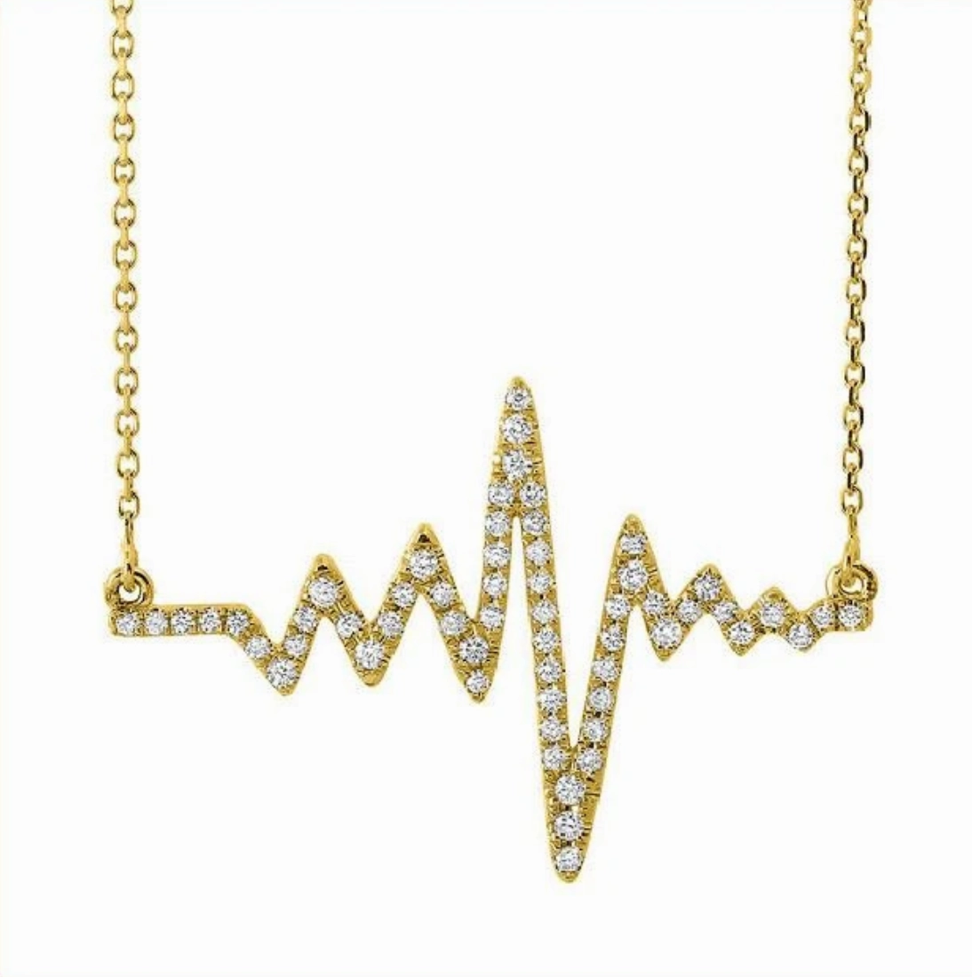 Diamond Heartbeat Necklace