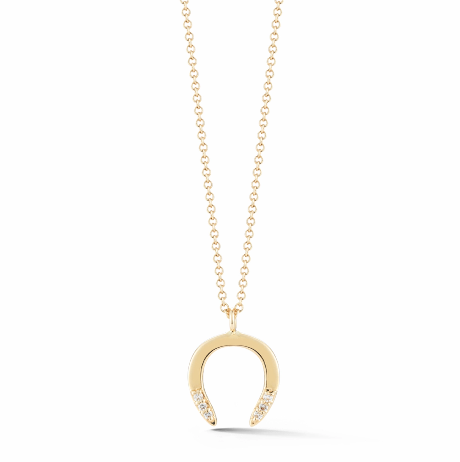 Diamond Horseshoe Pendant