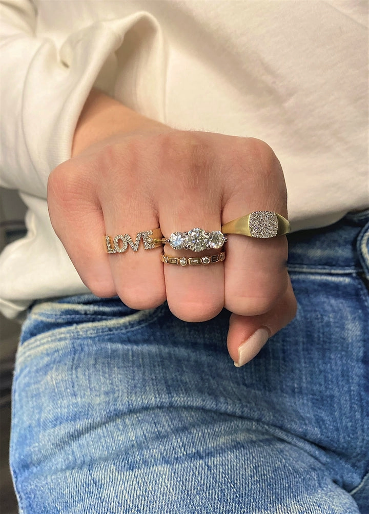 Diamond Love Ring