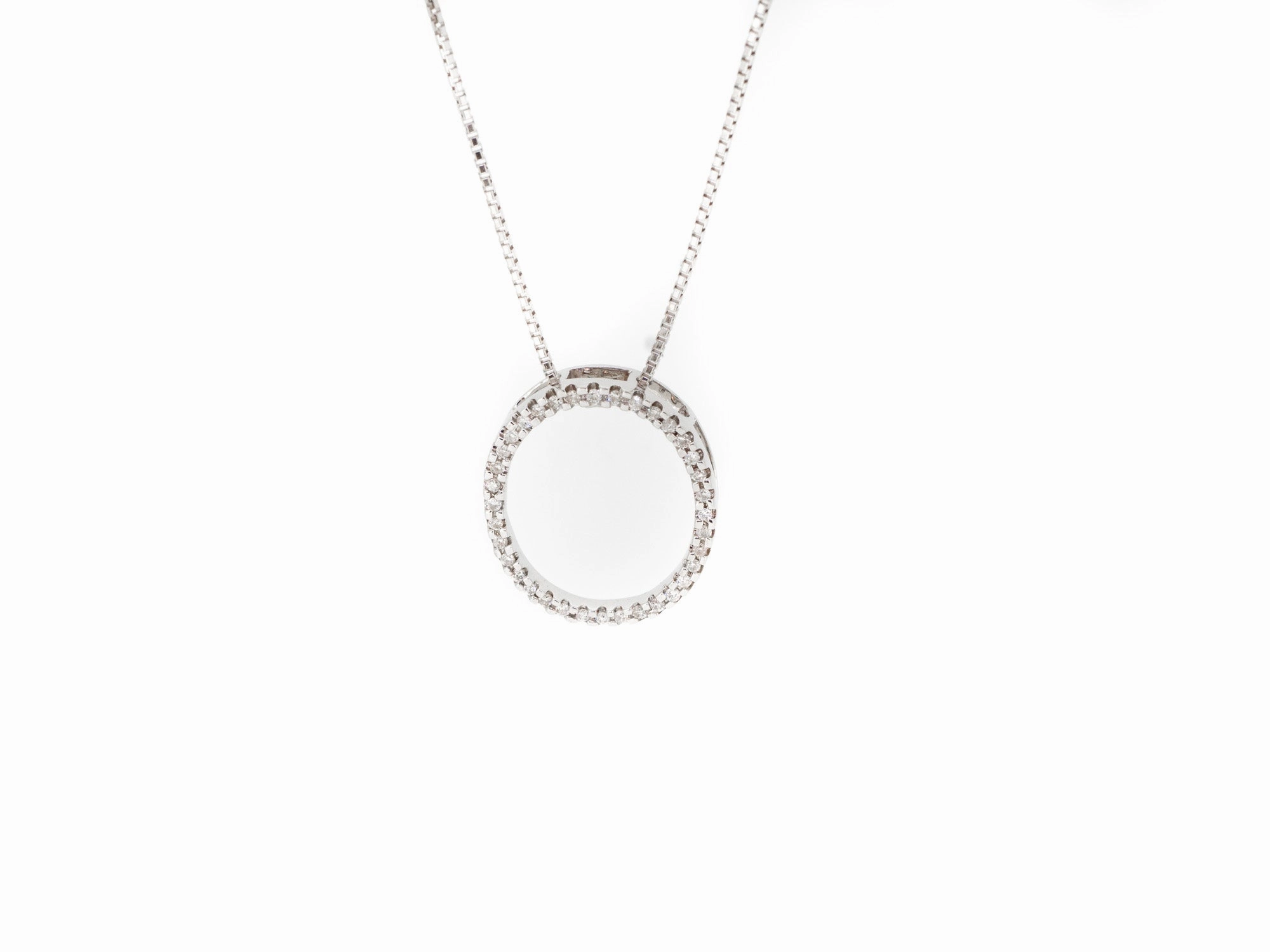 Diamond Oval Necklace
