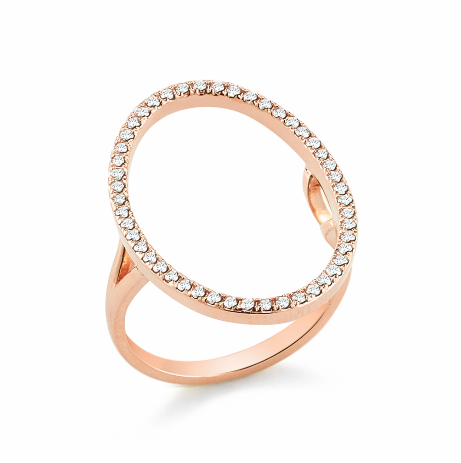 Diamond Oval Ring