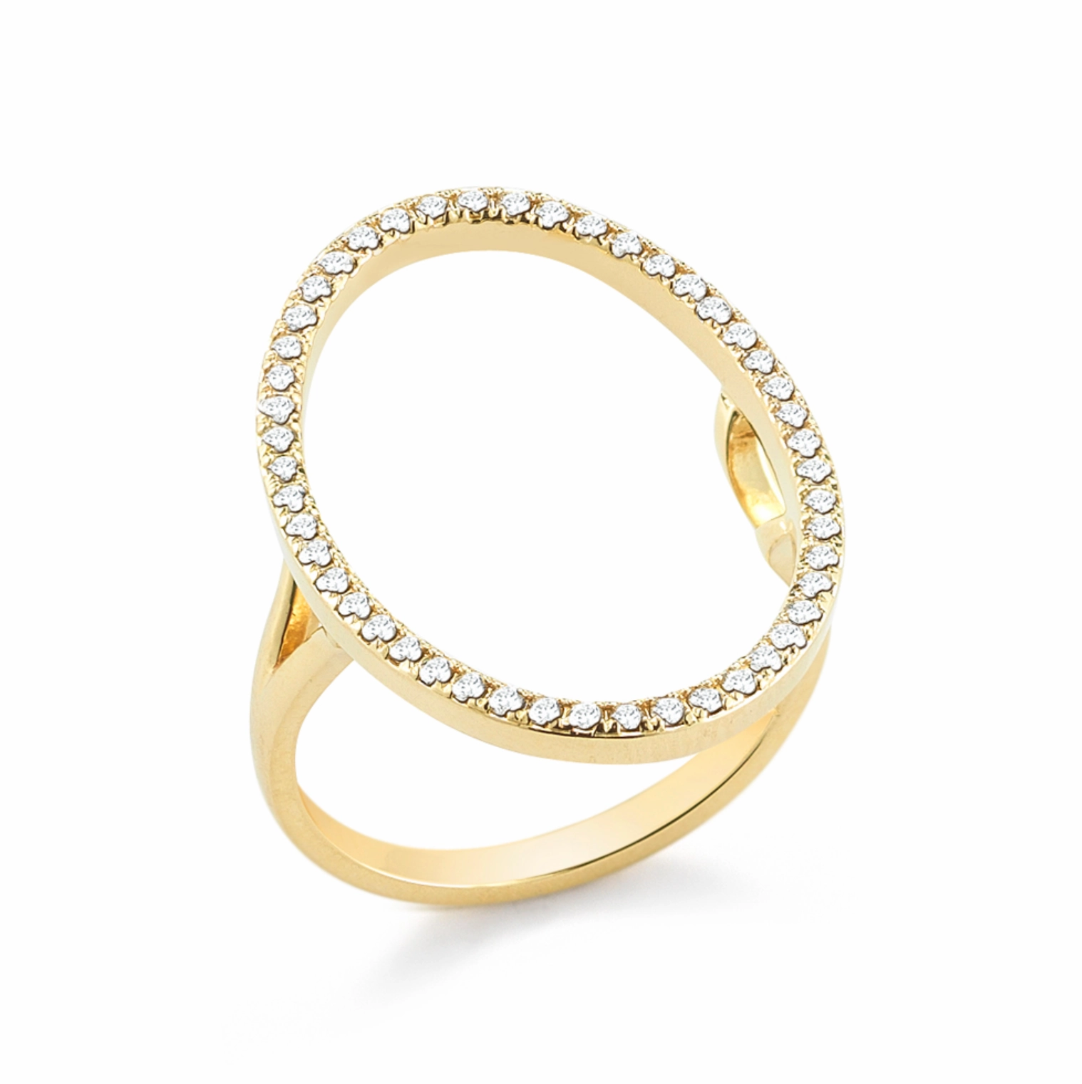 Diamond Oval Ring