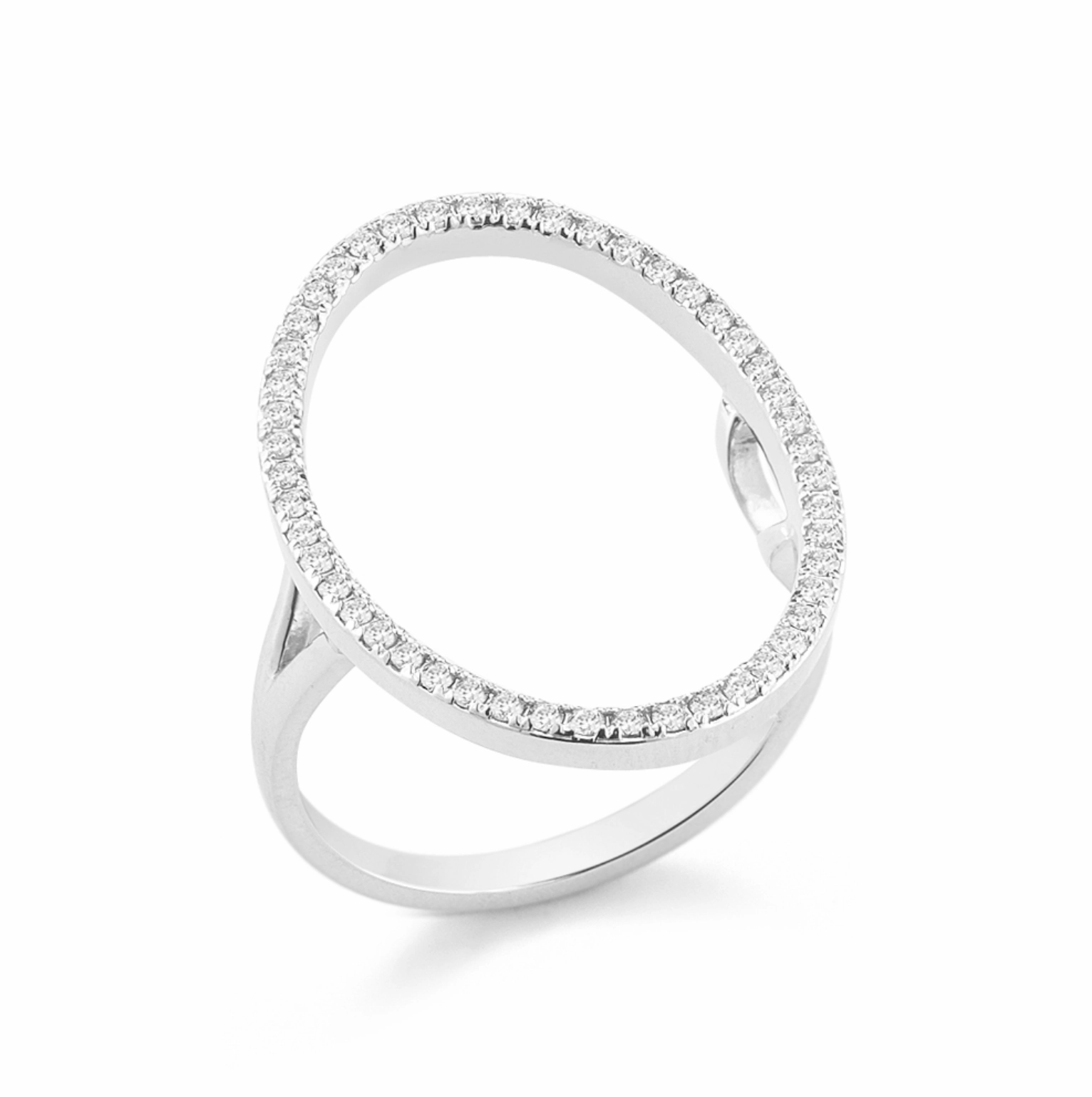 Diamond Oval Ring