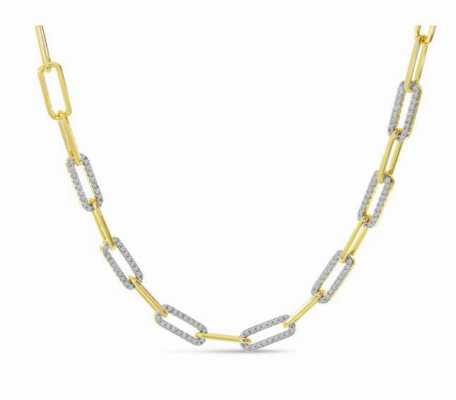 Diamond PaperClip Chain
