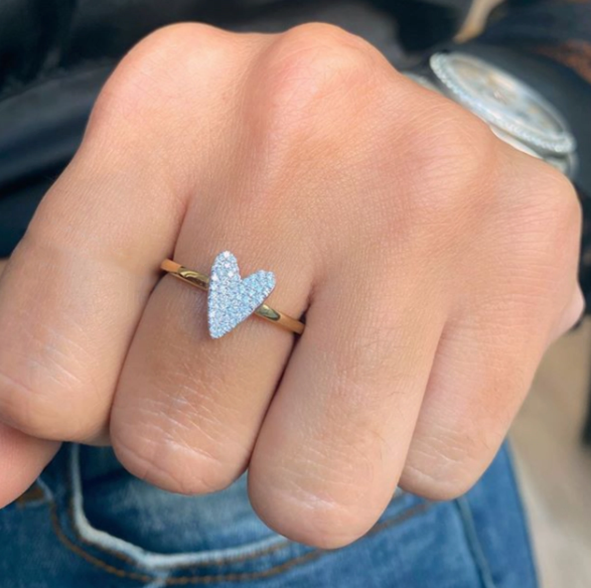 Diamond Pave Heart