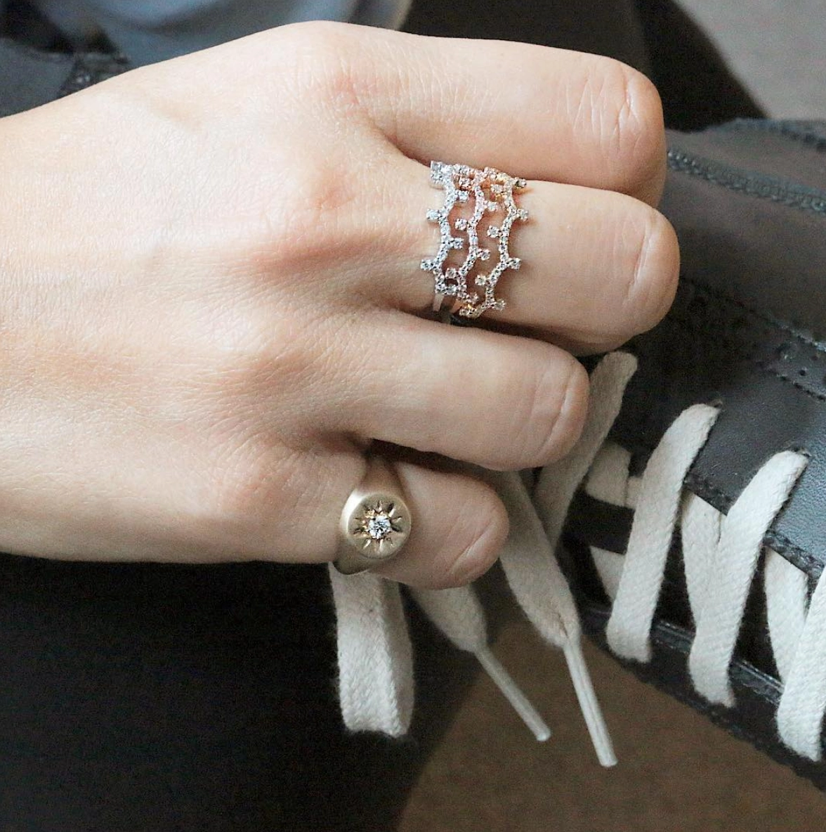 Diamond Skylar Pinky Ring