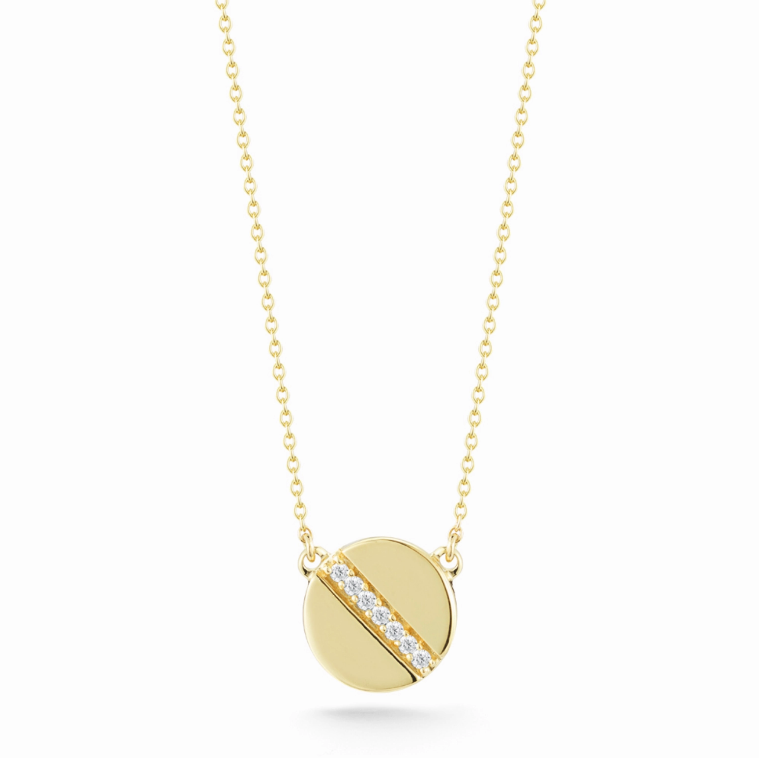 Diamond Token Necklace