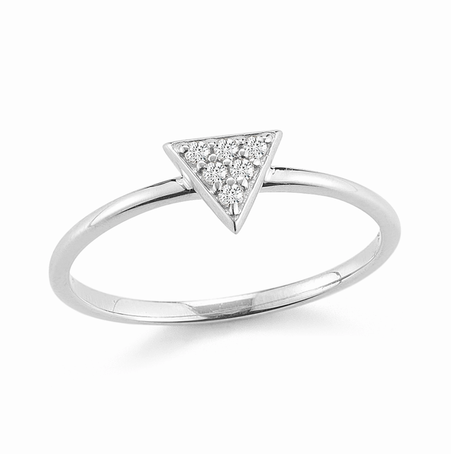 Diamond Triangle Ring