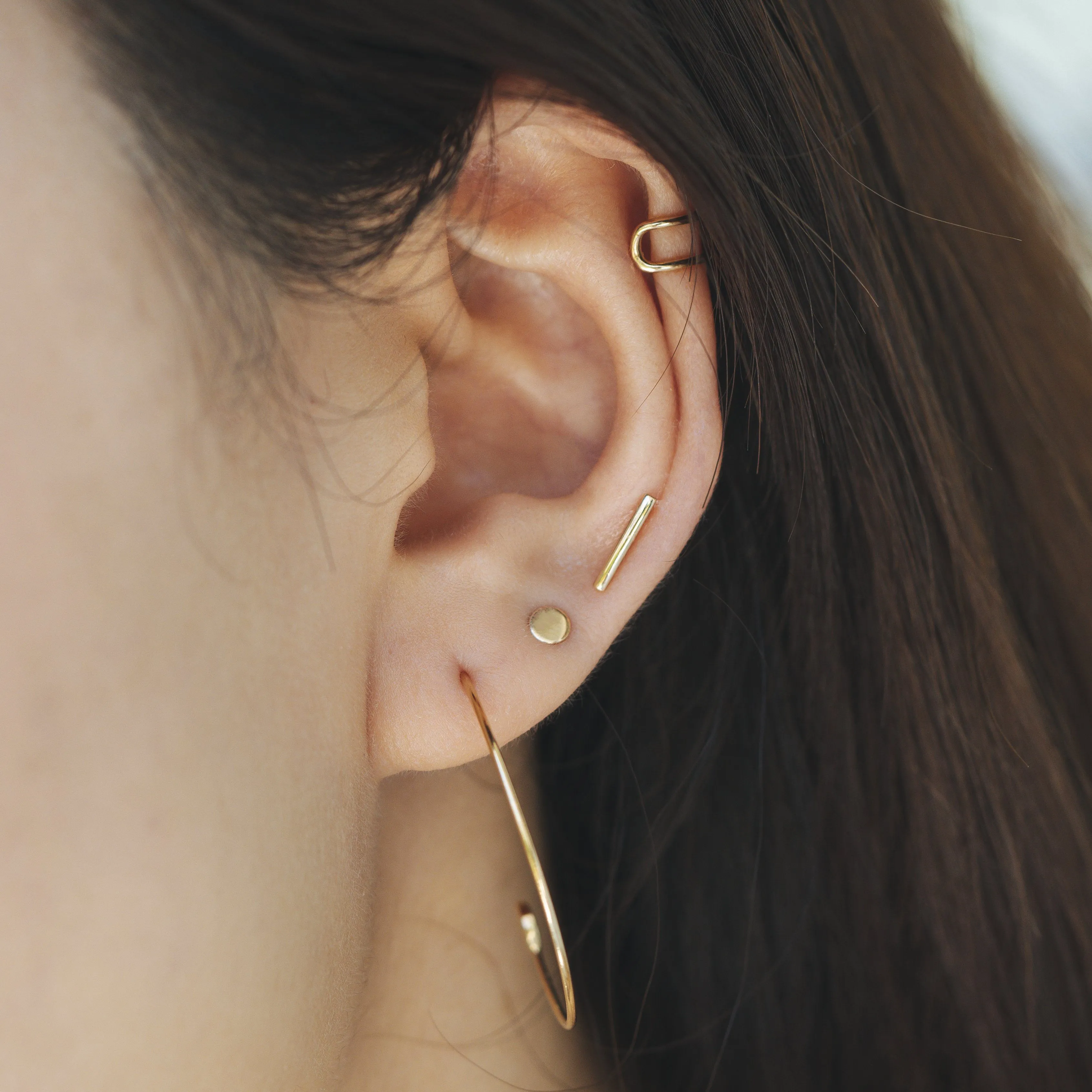DOT |  Disc Stud Earrings