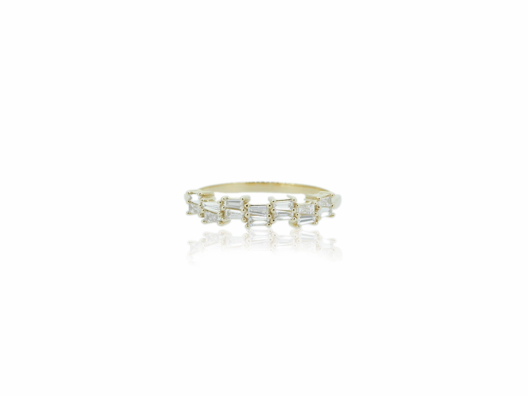 Double Baguette Stacker Ring