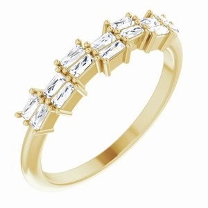 Double Baguette Stacker Ring
