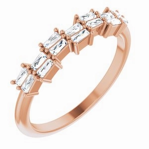 Double Baguette Stacker Ring