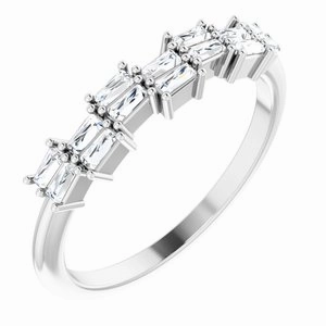 Double Baguette Stacker Ring