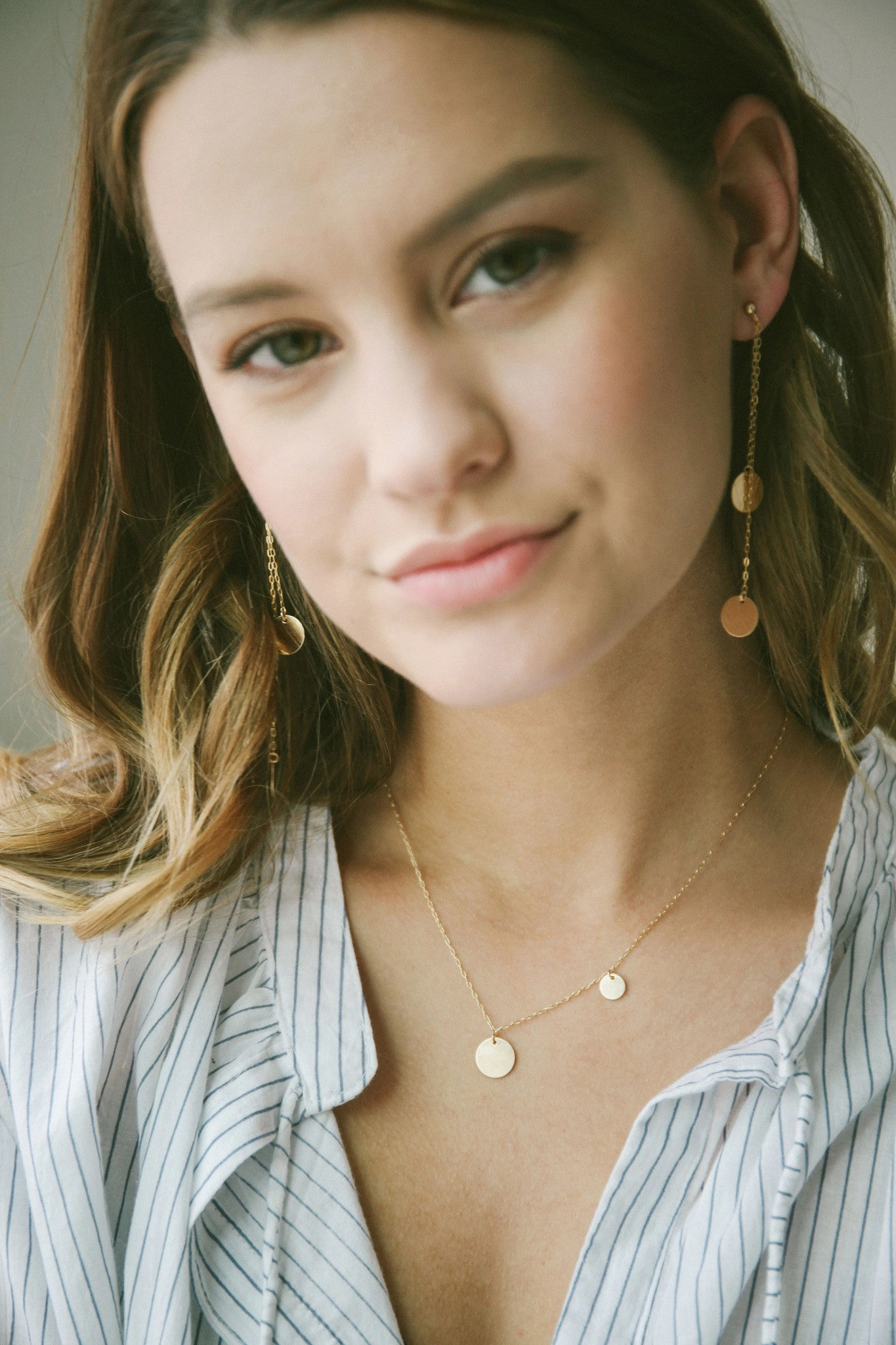 Double Disc Earrings