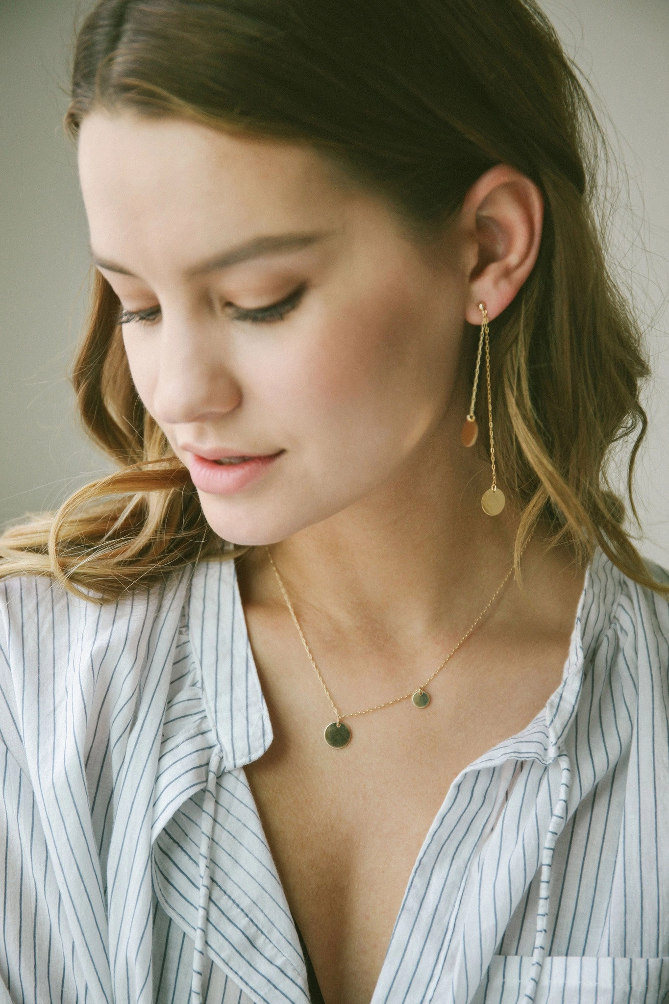Double Disc Earrings