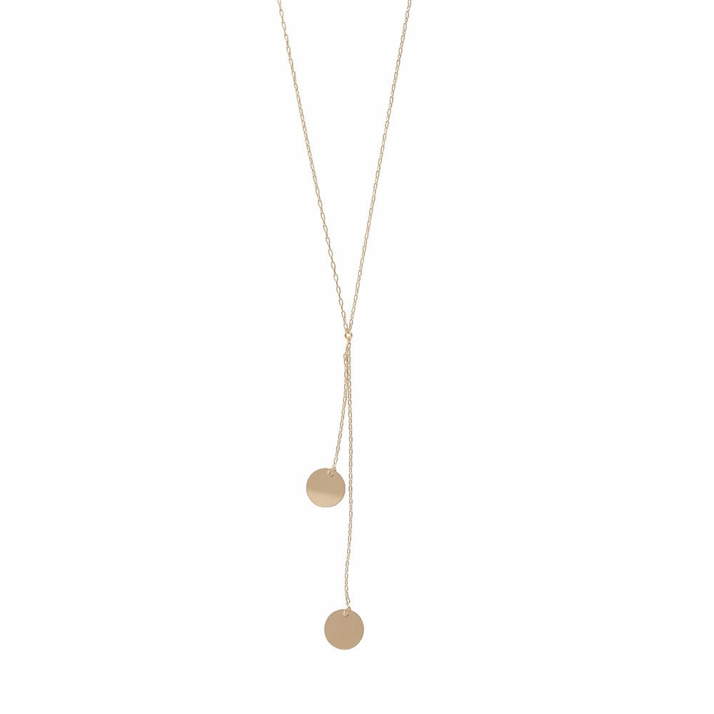 Double Disc Necklace