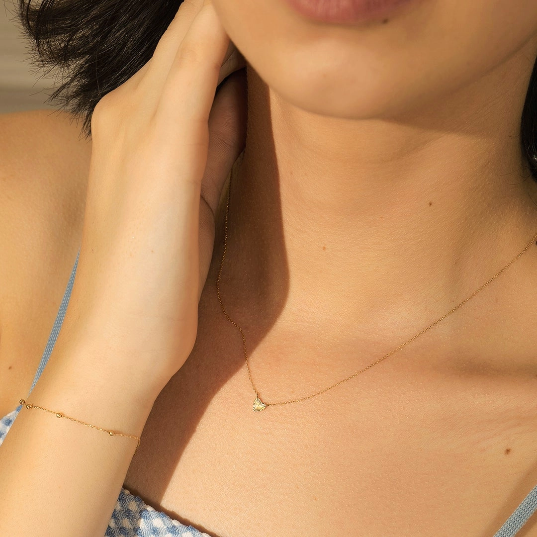 DYLAN  |  Diamond Cut Heart Necklace