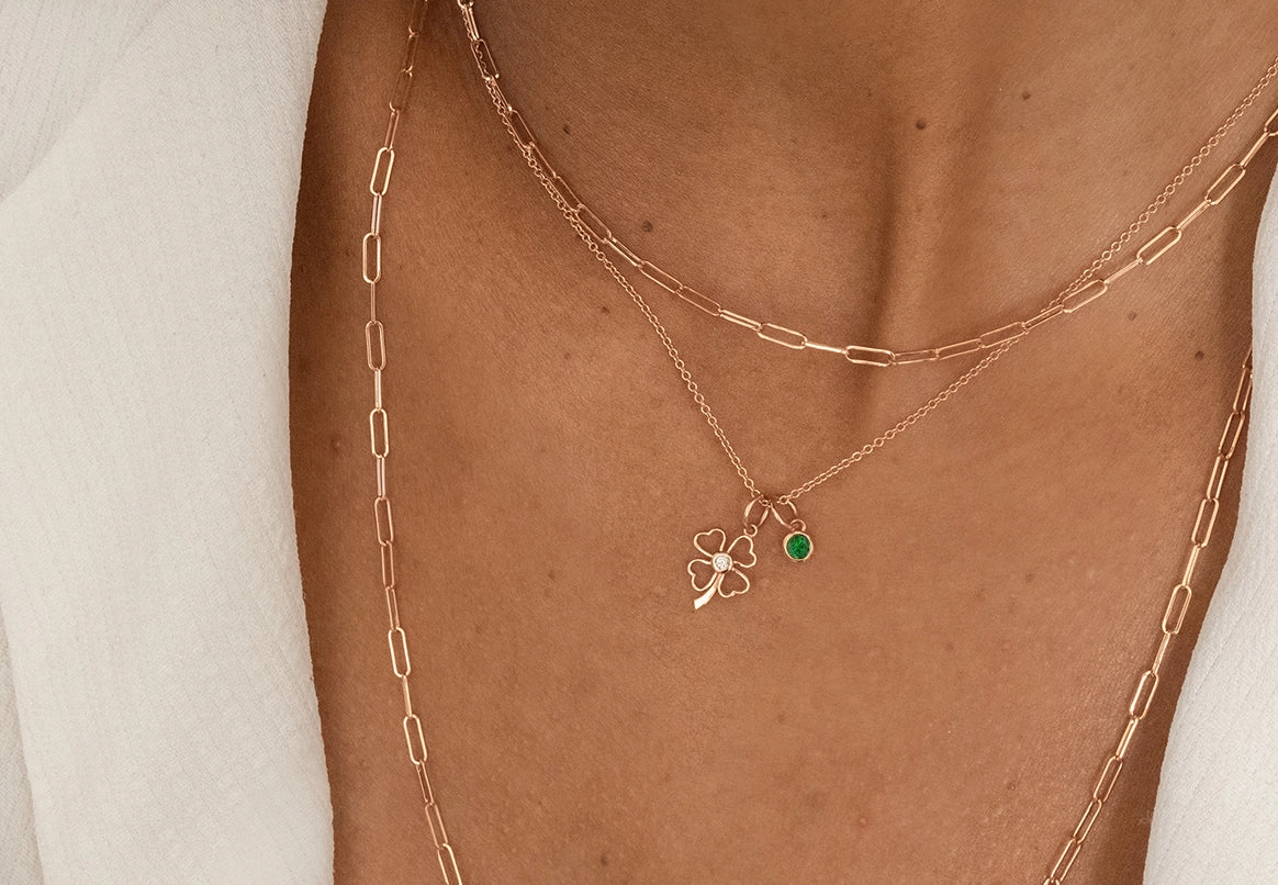 EMERALD BIRTHSTONE CHARM