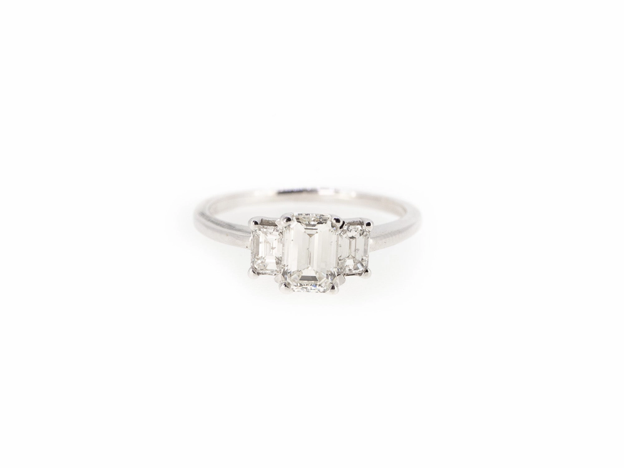 Emerald Cut 3-Stone Engagement