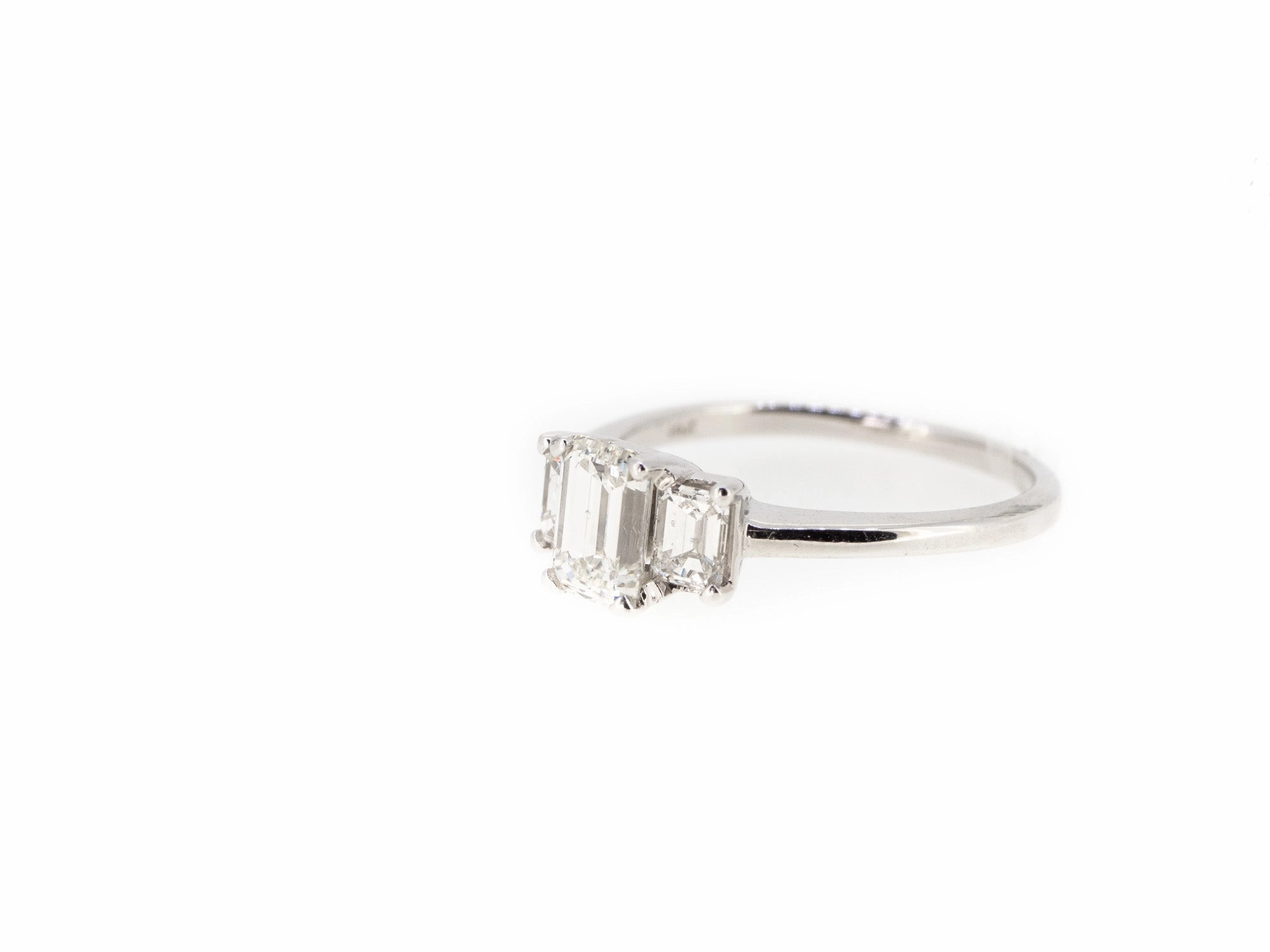 Emerald Cut 3-Stone Engagement
