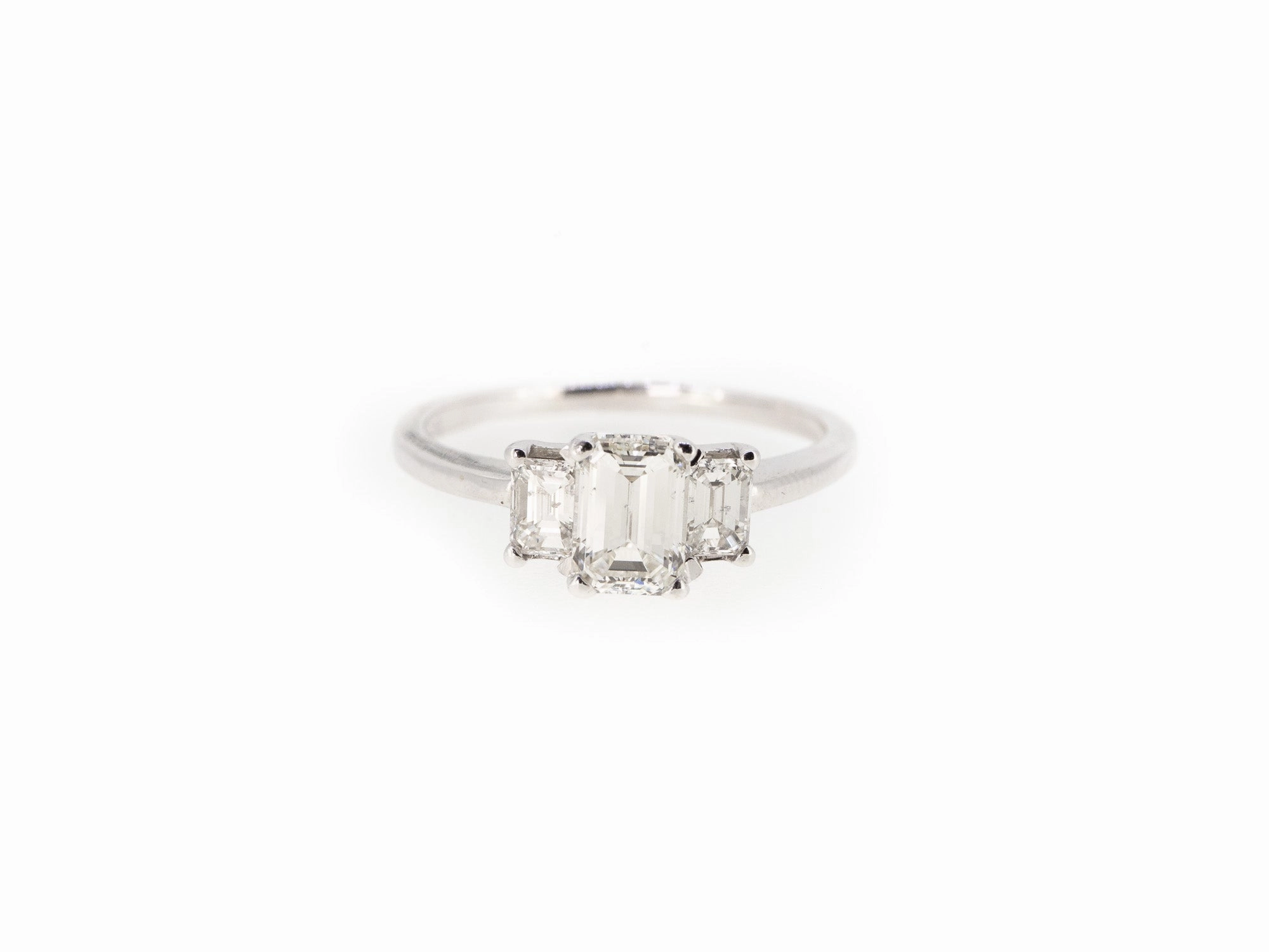 Emerald Cut 3-Stone Engagement