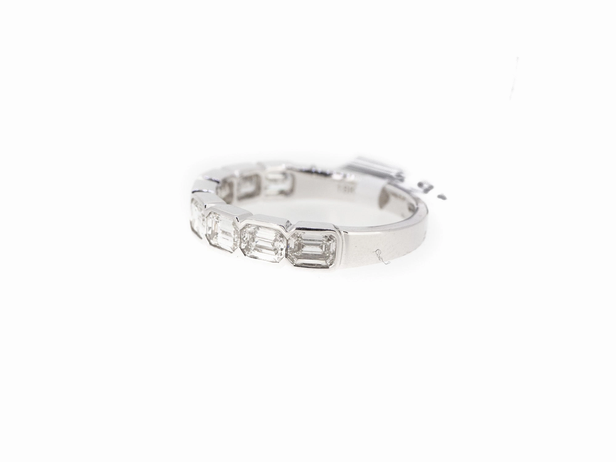 Emerald Cut Half Eternity
