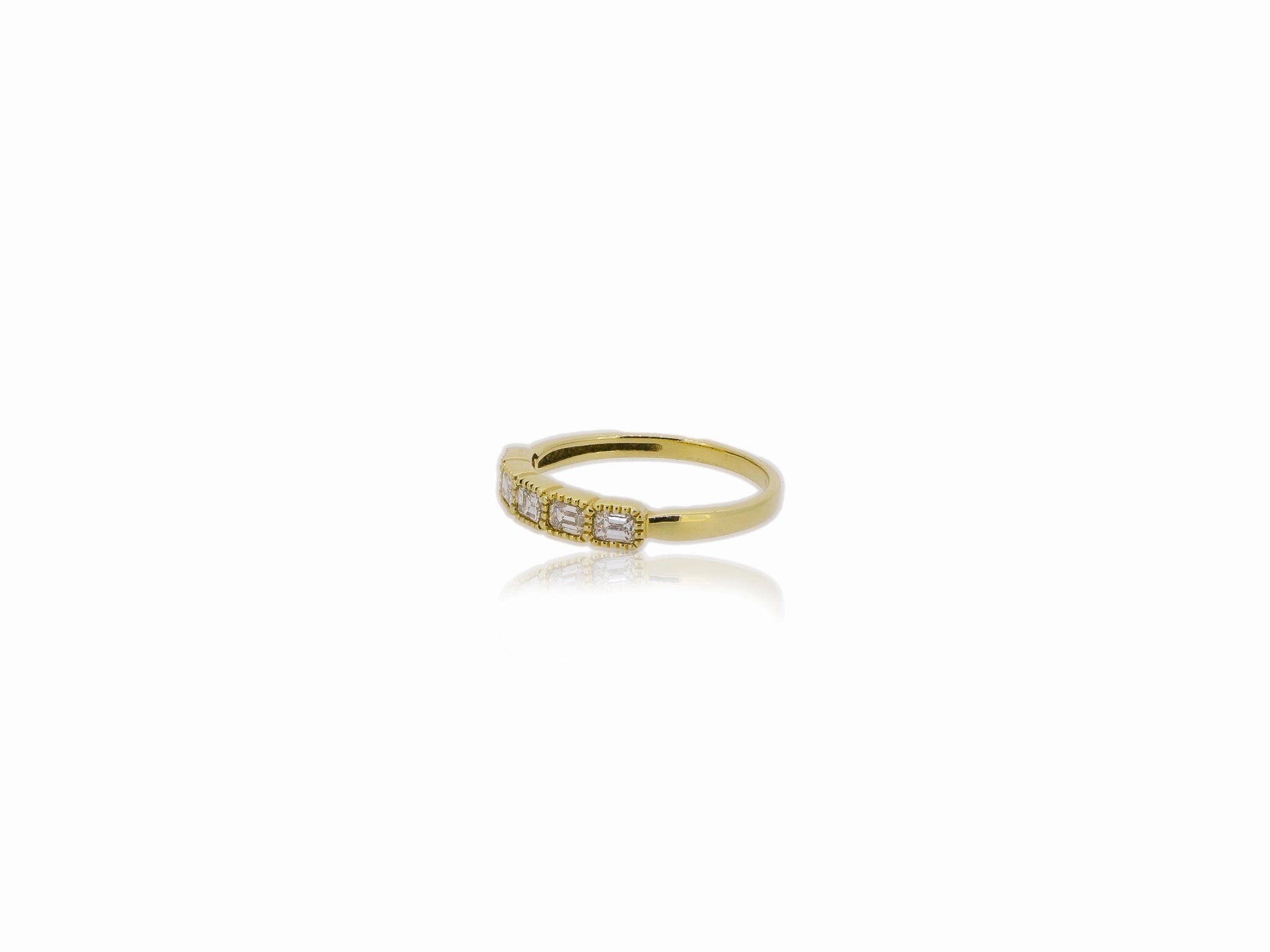 Emerald Cut Stacker Ring