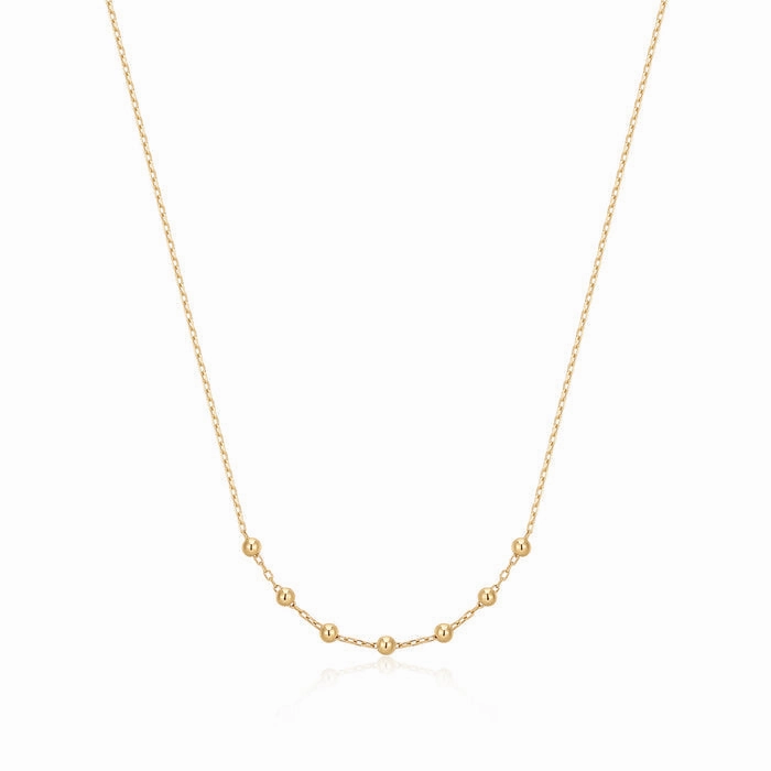 ERICA | 14kt Gold Beaded Necklace