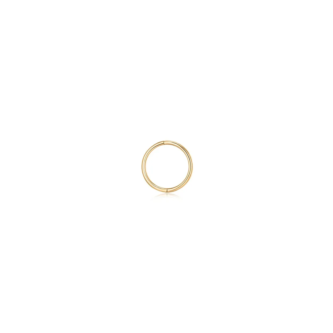 Eva | Small Endless Single Hoop Earring
