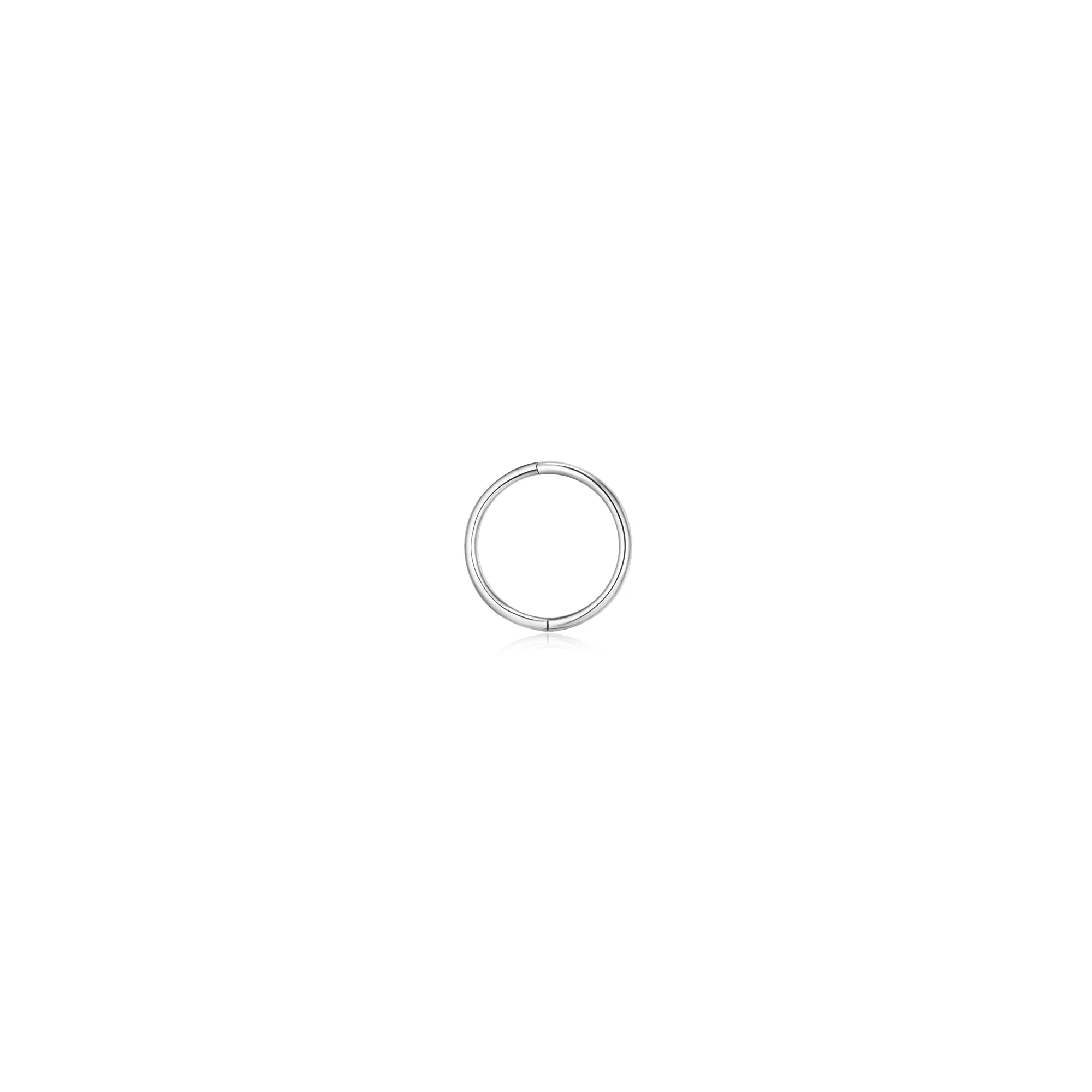 Eva | Small Endless Single Hoop Earring