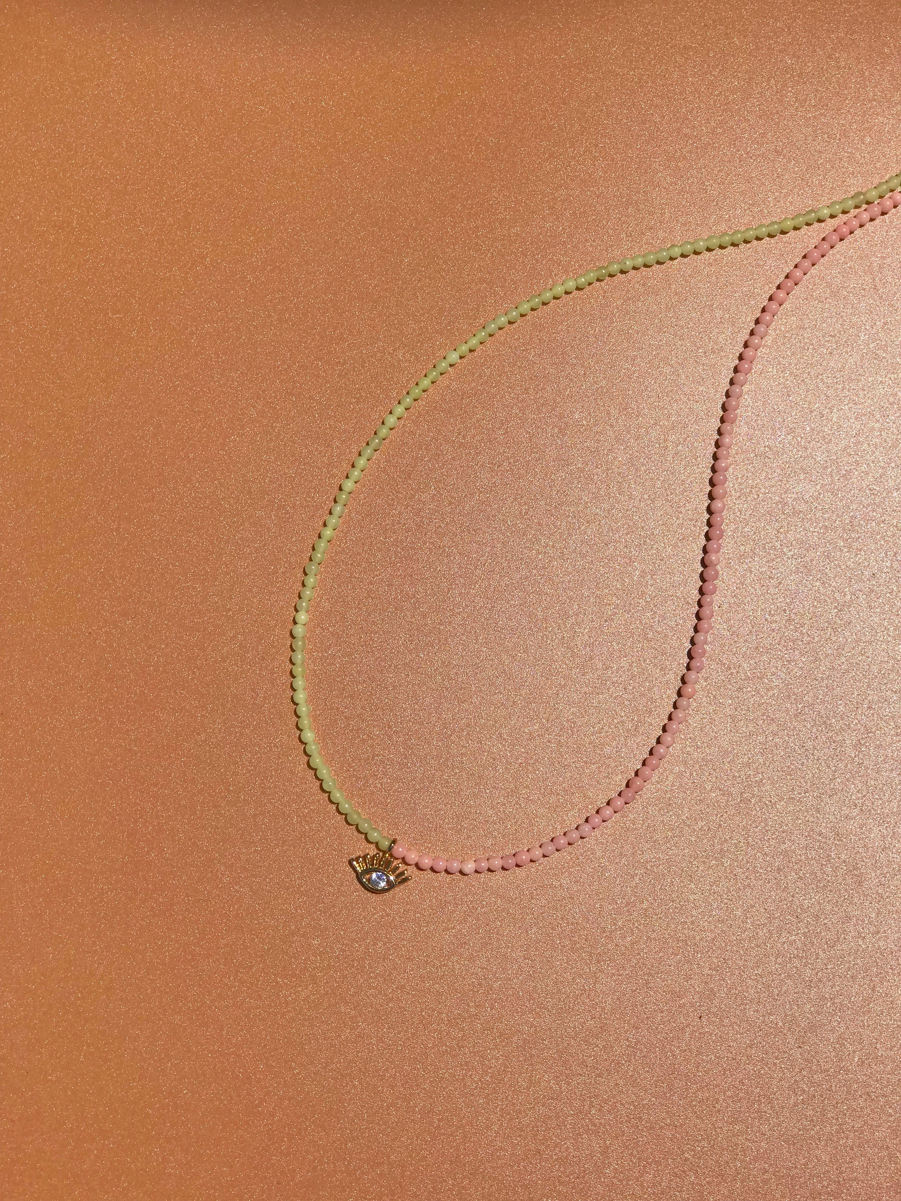 Eye-C-U Necklace- Duo Tone