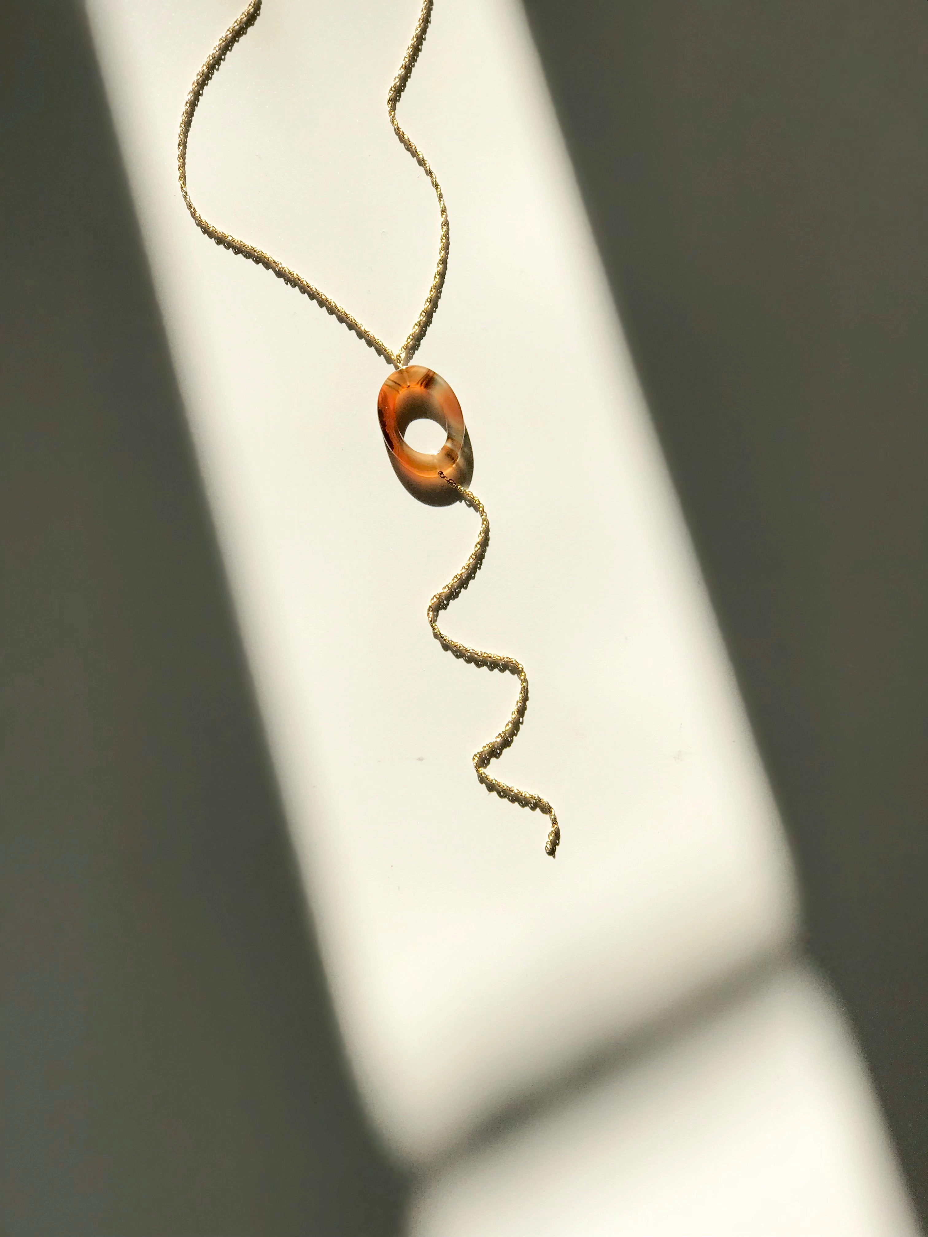 Femina Y- Necklace- Carnelian