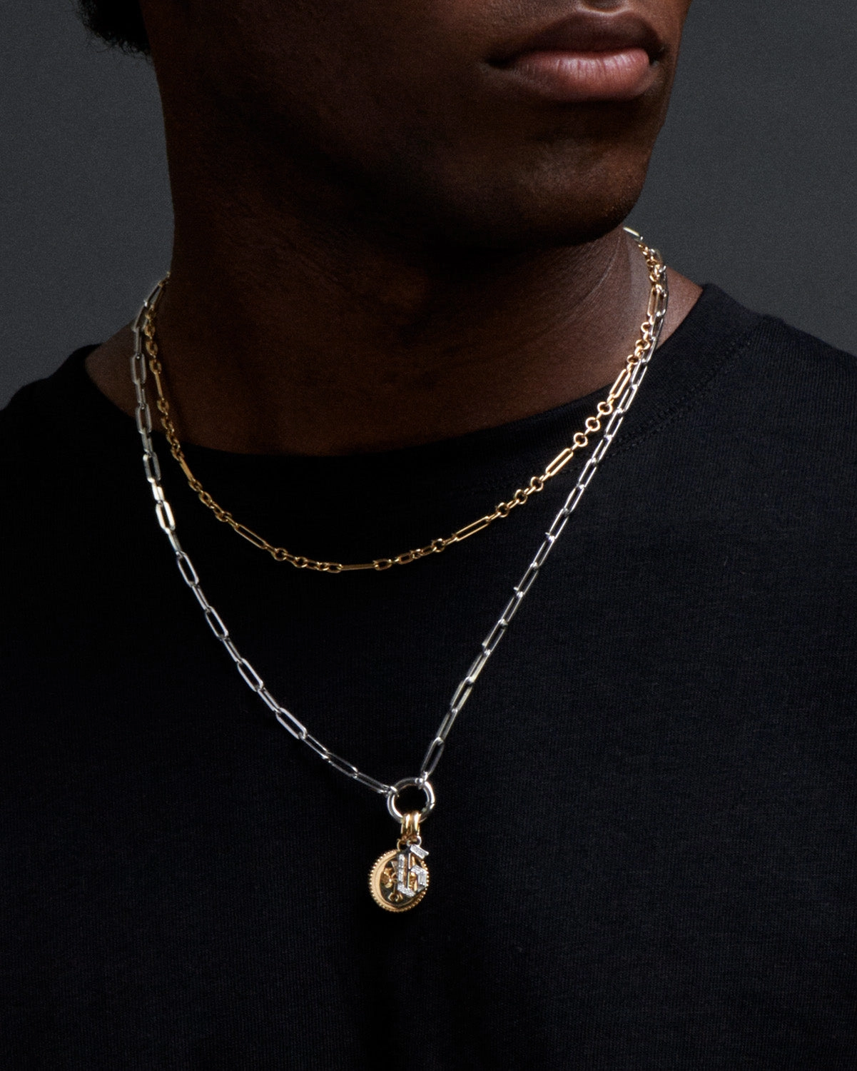 Fine Mixed Clip Chain Necklace