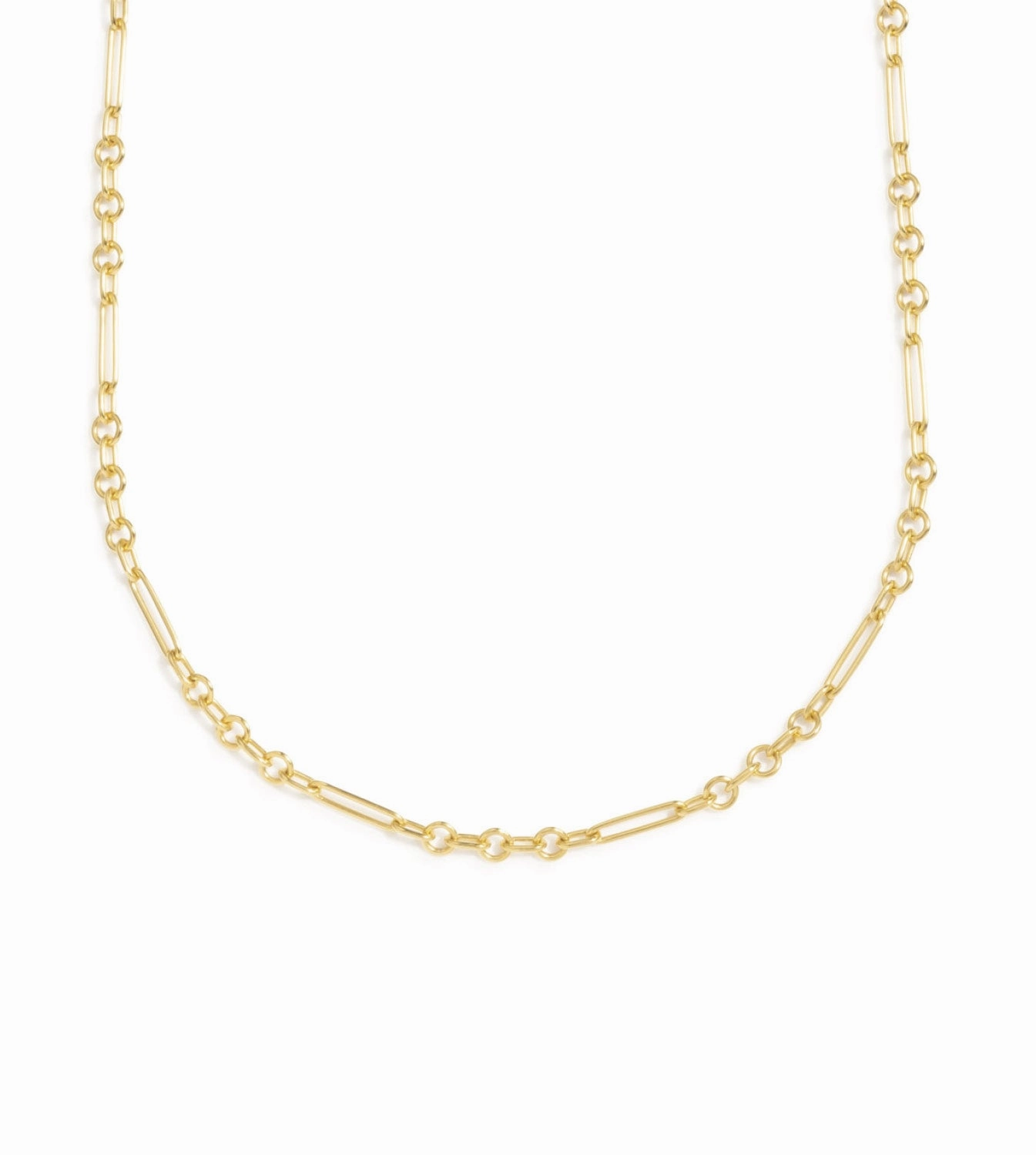 Fine Mixed Clip Chain Necklace
