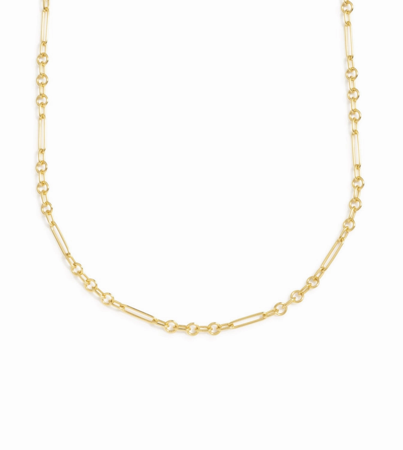 Fine Mixed Clip Chain Necklace