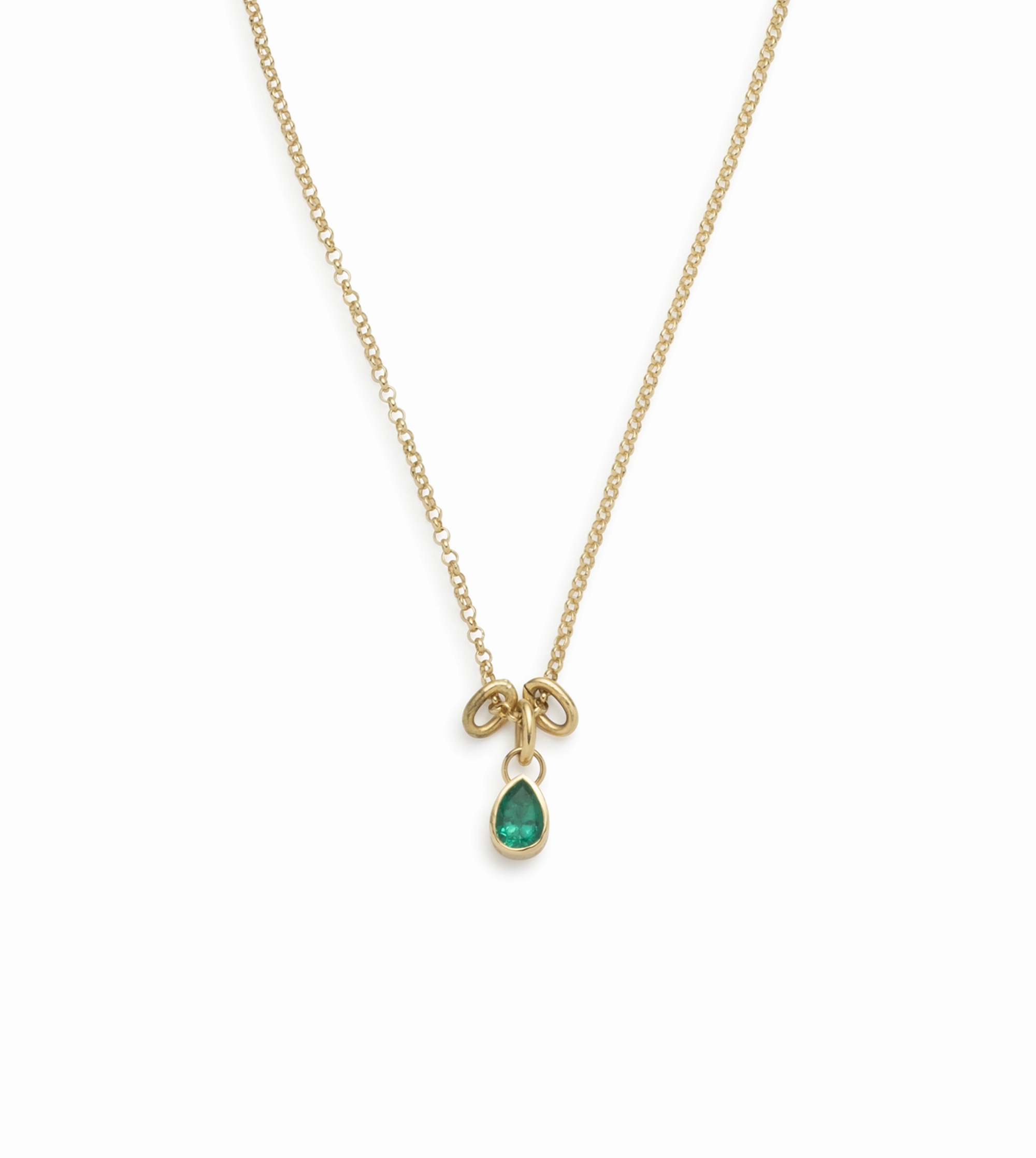 Forever & Always a Pair :  Emerald Small Belcher Abacus Chain