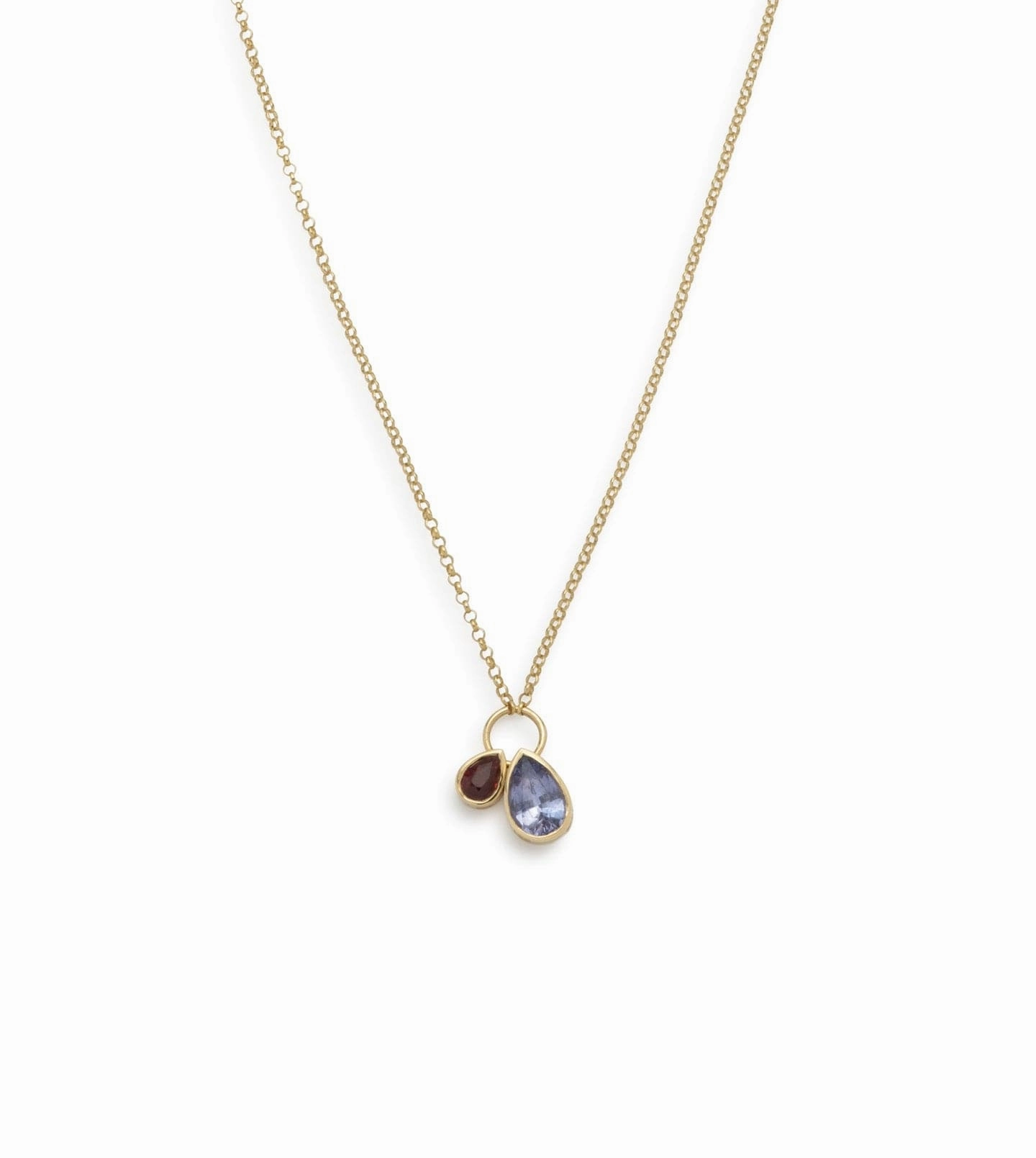 Forever & Always a Pair : Lilac Sapphire and Ruby Stationary Chain