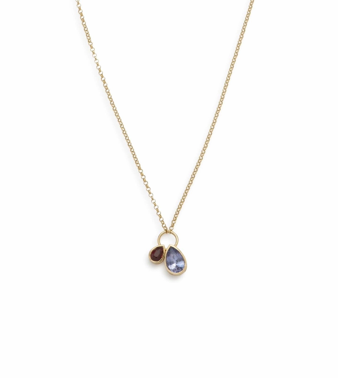 Forever & Always a Pair : Lilac Sapphire and Ruby Stationary Chain