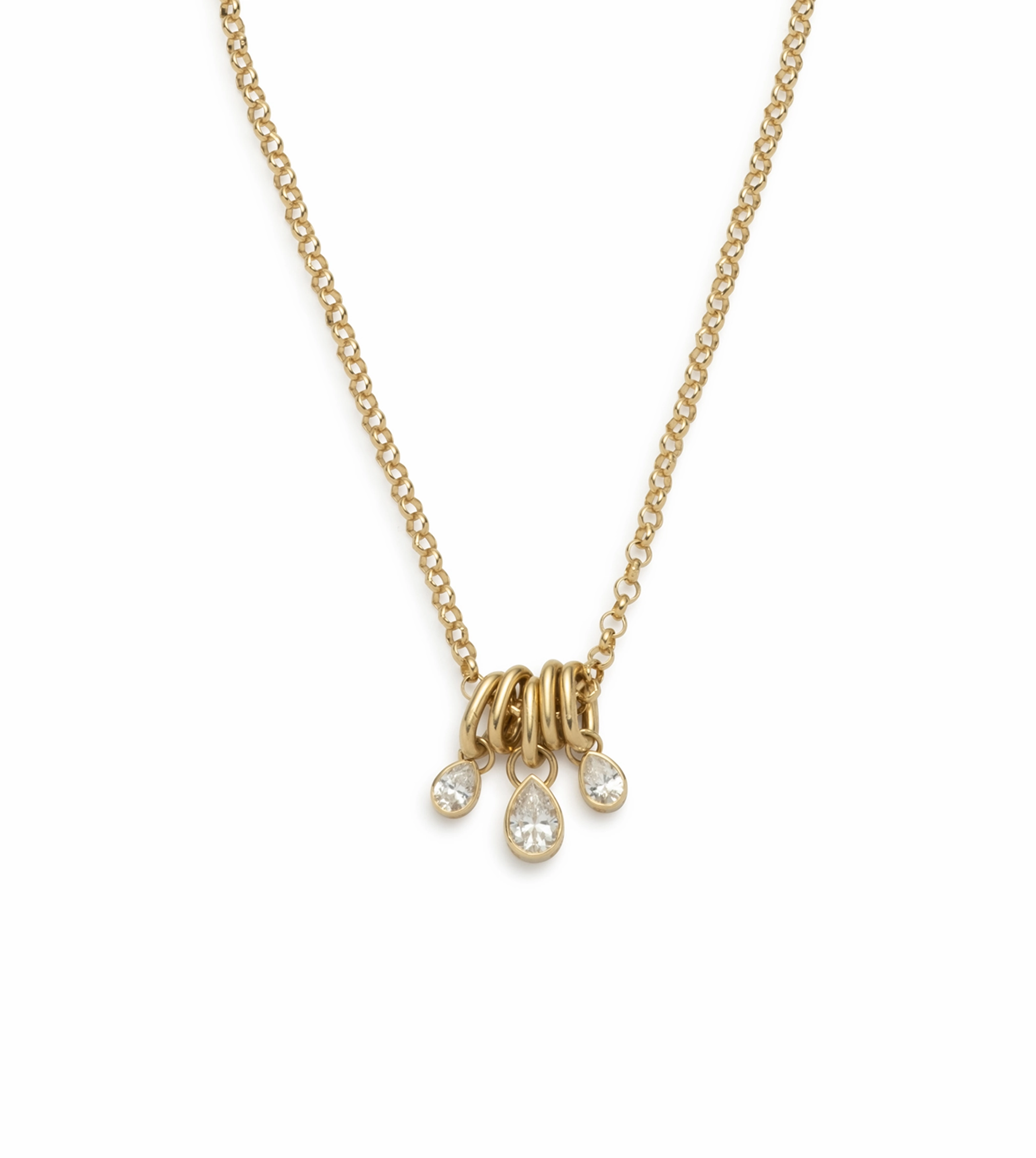 Forever & Always a Pair : Triple Diamond Medium Belcher Abacus Chain